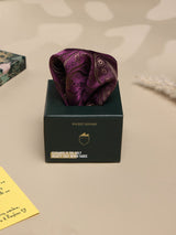 Purple Paisley Jacquard Pocket Square - TOSSIDO