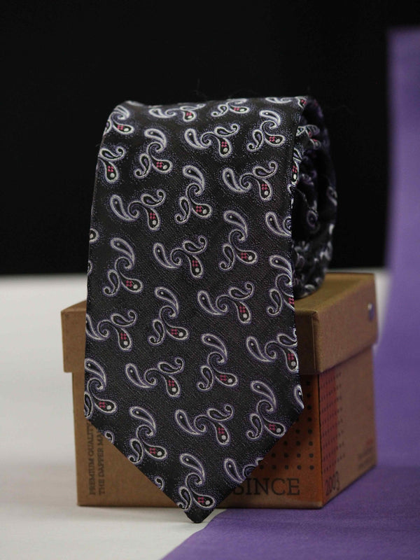 Purple Paisley Necktie - TOSSIDO