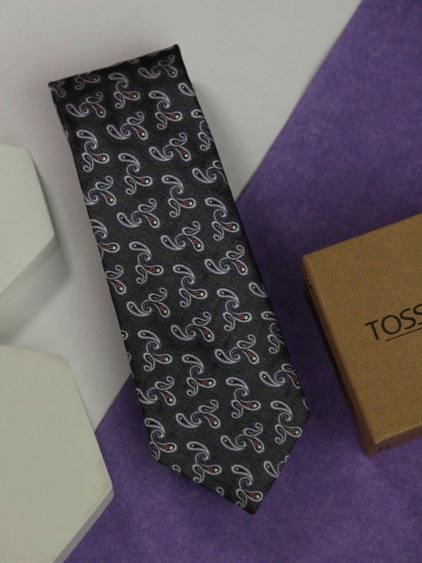 Purple Paisley Necktie - TOSSIDO