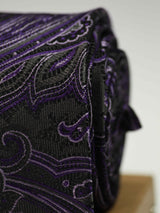 Purple Paisley Silk Necktie - TOSSIDO