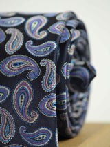 Purple Paisley Woven Necktie - TOSSIDO