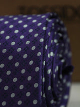 Purple Polka Skinny Necktie - TOSSIDO