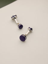 Purple Solid Cufflinks - TOSSIDO