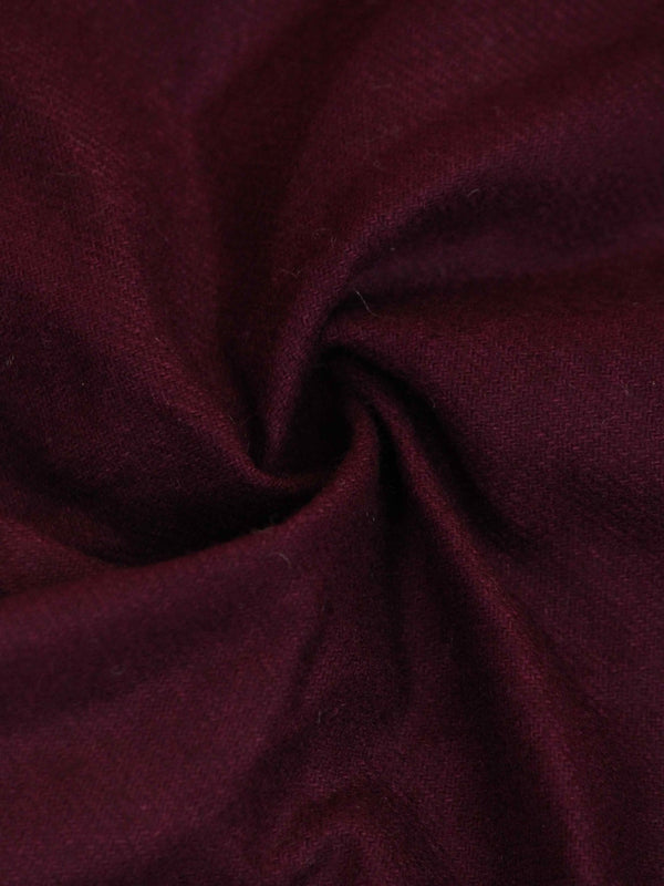 Purple Solid Wool Pocket Square - TOSSIDO