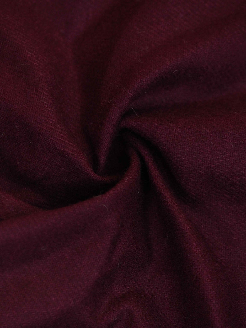 Purple Solid Wool Pocket Square - TOSSIDO