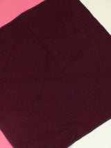 Purple Solid Wool Pocket Square - TOSSIDO
