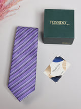 Purple Stripe Necktie