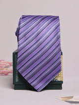 Purple Stripe Necktie