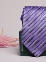 Purple Stripe Necktie