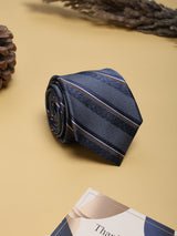 Purple Stripes Woven Silk Necktie - TOSSIDO