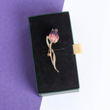 Purple Tulip Brooch - TOSSIDO