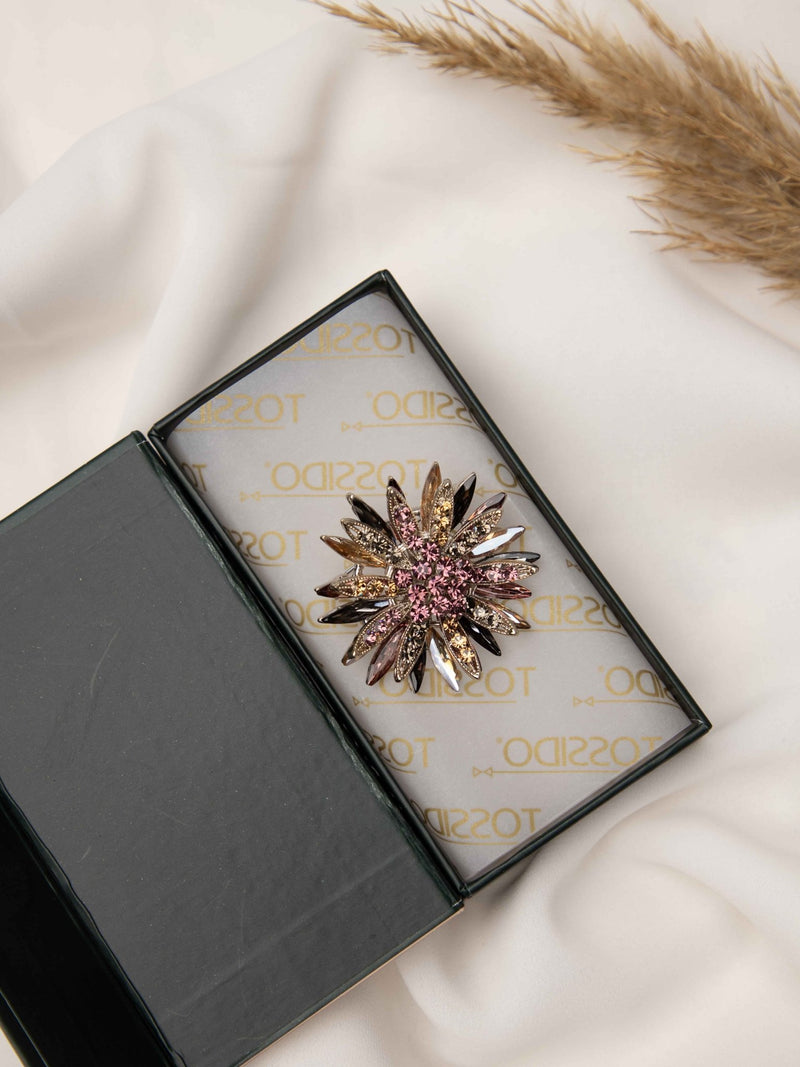Radiant Blossom Brooch - TOSSIDO