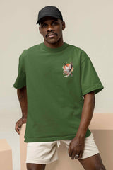 Radiant Reverie: A Crane's Flight through Sunlit Skies Oversized Tee - TOSSIDO