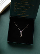 Rainbow Safety Pin Pendant Necklace