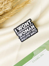 Ranting Typography Enamel Pin - TOSSIDO