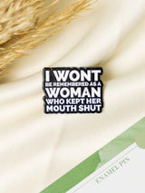 Ranting Typography Enamel Pin - TOSSIDO