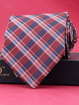 Red Check Broad Necktie - TOSSIDO