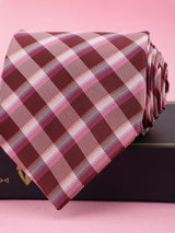 Red Check Broad Necktie - TOSSIDO