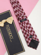 Red Check Broad Necktie - TOSSIDO
