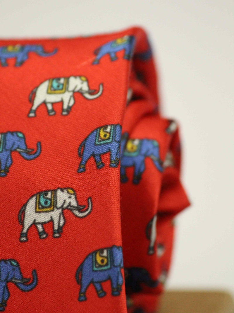 Red Elephant Necktie - TOSSIDO