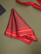 Red Elephant Silk Pocket Square - TOSSIDO