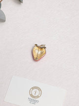 Red Enamel Strawberry Brooch - TOSSIDO