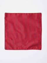 Red Floral Reversible Stole & Pocket Square Set - TOSSIDO