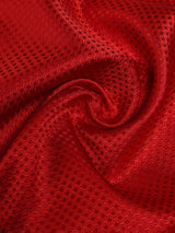 Red Geometric Jacquard Pocket Square - TOSSIDO