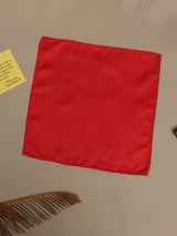 Red Geometric Jacquard Pocket Square - TOSSIDO