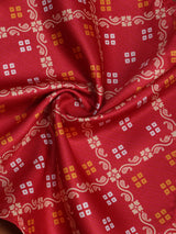 Red Geometric Pocket Square - TOSSIDO