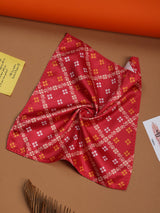 Red Geometric Pocket Square - TOSSIDO