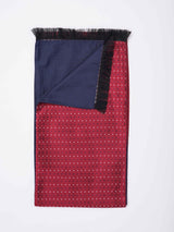 Red Geometric Reversible Stole & Pocket Square Set - TOSSIDO