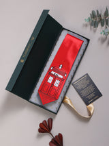 Red Hand - Painted Woven Necktie – London K2 Telephone Booth - TOSSIDO