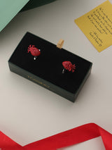 Red Heart Cufflinks - TOSSIDO