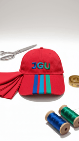 Red JGU Varsity Cap - TOSSIDO