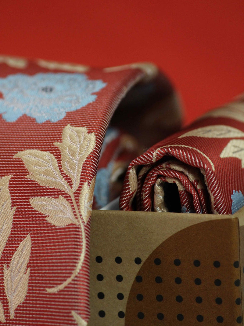 Red Necktie & Pocket Square Giftset - TOSSIDO