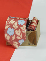 Red Necktie & Pocket Square Giftset - TOSSIDO