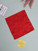 Red Paisley Jacquard Pocket Square - TOSSIDO