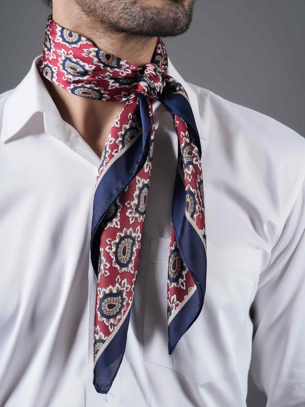 Red Paisley Neckerchief - TOSSIDO
