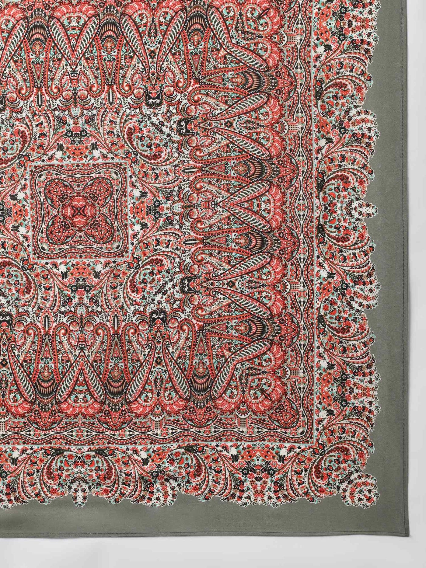 Red Paisley Scarf & Scarf Bag Set