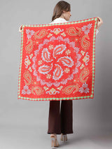 Red Paisley Scarf & Scarf Bag Set - TOSSIDO