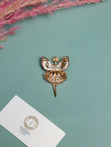 Red & Pink Crystal Fairy Brooch - TOSSIDO