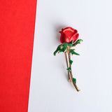 Red Rose Brooch - TOSSIDO