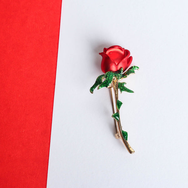 Red Rose Brooch - TOSSIDO