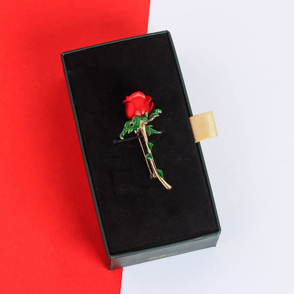 Red Rose Brooch - TOSSIDO