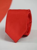 Red Skinny Necktie - TOSSIDO