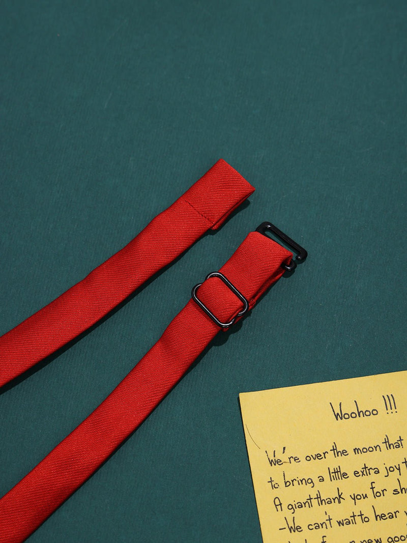 Red Solid Bowtie - TOSSIDO