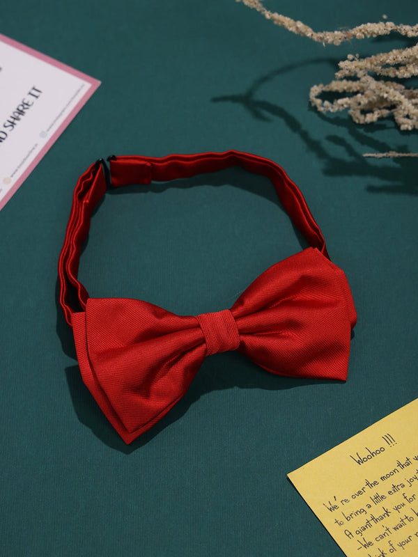 Red Solid Bowtie - TOSSIDO