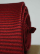 Red Solid Necktie - TOSSIDO