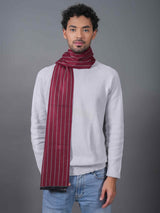 Red Stripe Muffler - TOSSIDO
